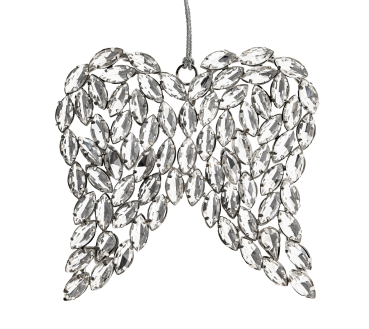 Kristallflügel facettierte Glassteine